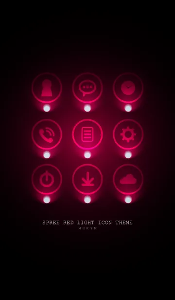 [LINE着せ替え] SPREE RED LIGHT ICON THEME 2の画像1