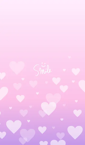 [LINE着せ替え] グラデーション ハート柄10の画像1