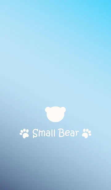 [LINE着せ替え] Small Bear *BLUE GRADATION*の画像1