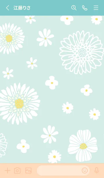 [LINE着せ替え] 色々な白い花14の画像2