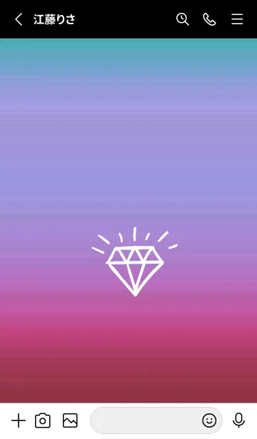 [LINE着せ替え] グラデーション ダイアモンド  273の画像2