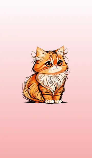 [LINE着せ替え] Cute cat graphicの画像1