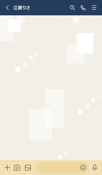 [LINE着せ替え] 白い四角9の画像2