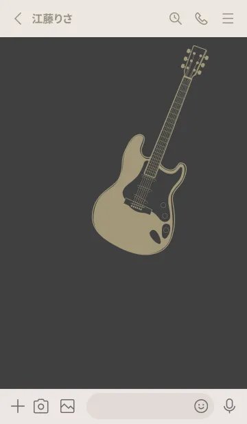 [LINE着せ替え] ELECTRIC GUITAR CLR 黒柿色の画像2