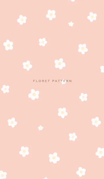 [LINE着せ替え] Floret Pattern - VSC 03-02 ピンクの画像1