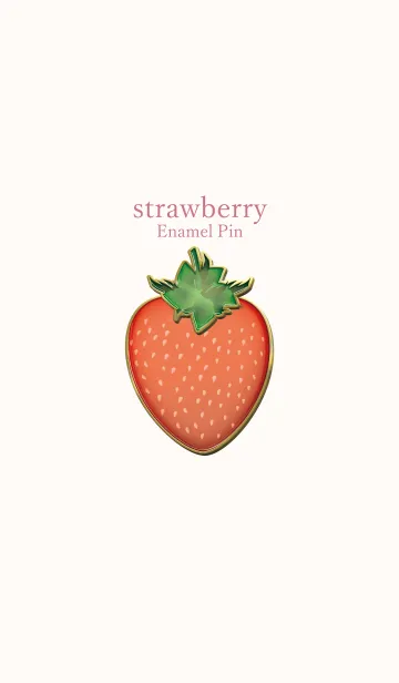 [LINE着せ替え] strawberry Enamel Pin 27の画像1