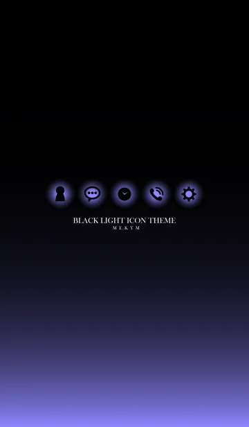 [LINE着せ替え] BLACK LIGHT ICON THEME.MEKYM 26の画像1