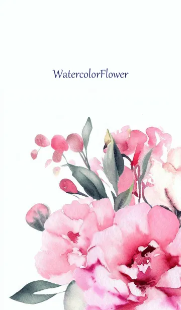 [LINE着せ替え] Watercolor Flower-hisatoto-2の画像1