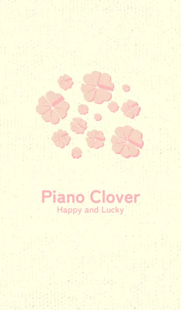 [LINE着せ替え] Piano clover シェルピンクの画像1