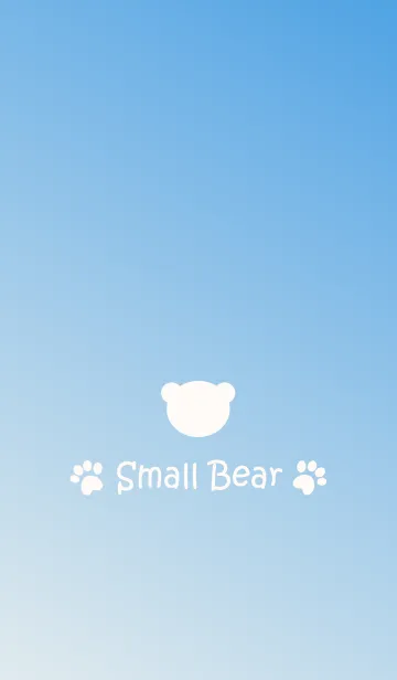 [LINE着せ替え] Small Bear *BLUE GRADATION 2*の画像1