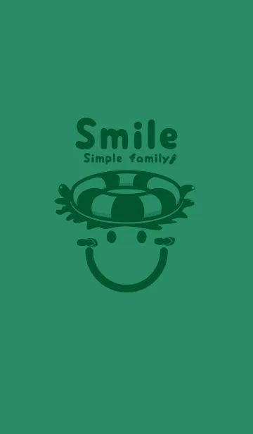 [LINE着せ替え] スマイル＆サマー フォレストグリーンの画像1