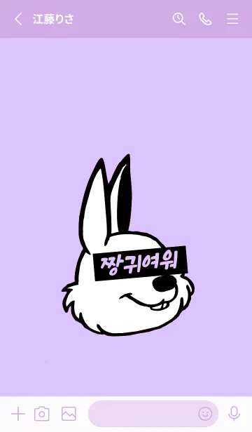 [LINE着せ替え] KOREA RABBIT THEME 43の画像2