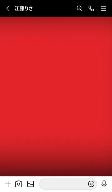 [LINE着せ替え] Black &  Rose Red Theme V4 (JP)の画像2