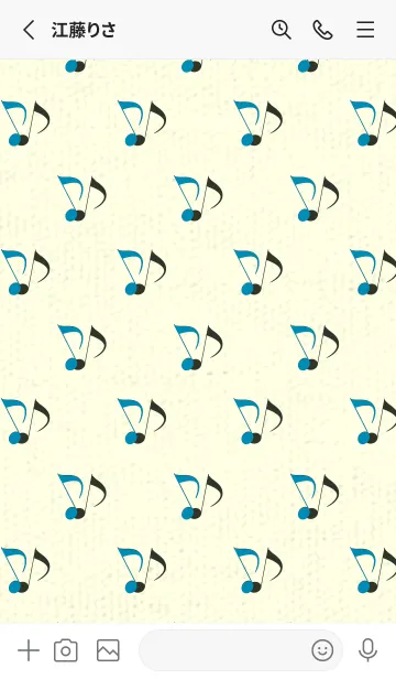 [LINE着せ替え] Clef dot セルリアンブルーの画像2