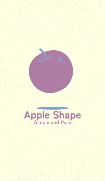 [LINE着せ替え] りんご型のきせかえ 青藤色の画像1