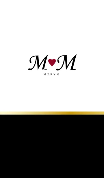 [LINE着せ替え] LOVE INITIAL-M&M イニシャル 3の画像1