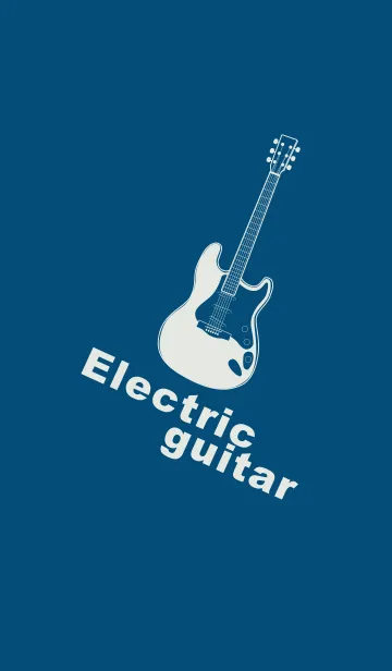 [LINE着せ替え] ELECTRIC GUITAR CLR プルシアンブルーの画像1