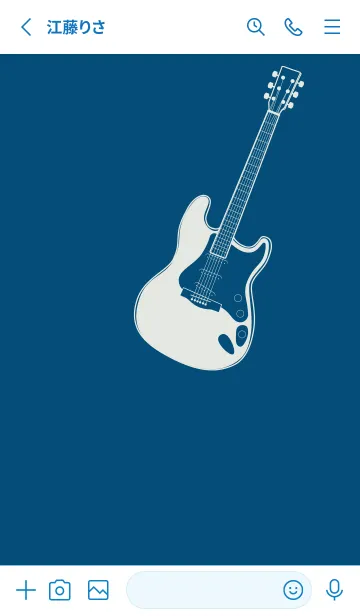 [LINE着せ替え] ELECTRIC GUITAR CLR プルシアンブルーの画像2