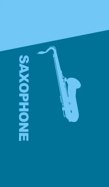 [LINE着せ替え] Saxophone CLR ダックブルーの画像1