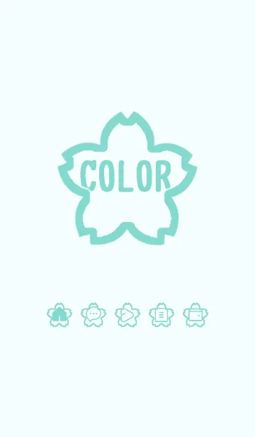 [LINE着せ替え] green color E68の画像1