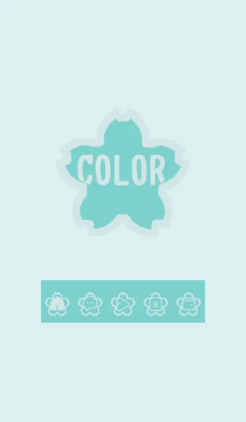 [LINE着せ替え] green color E70の画像1