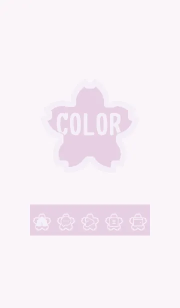 [LINE着せ替え] purple color E33の画像1