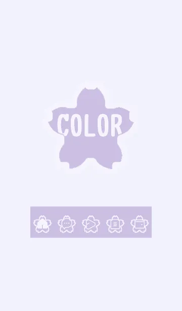 [LINE着せ替え] purple color E34の画像1