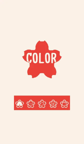 [LINE着せ替え] red color E34の画像1