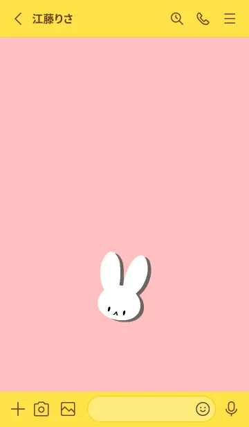 [LINE着せ替え] ホワイト ラビット 165の画像2