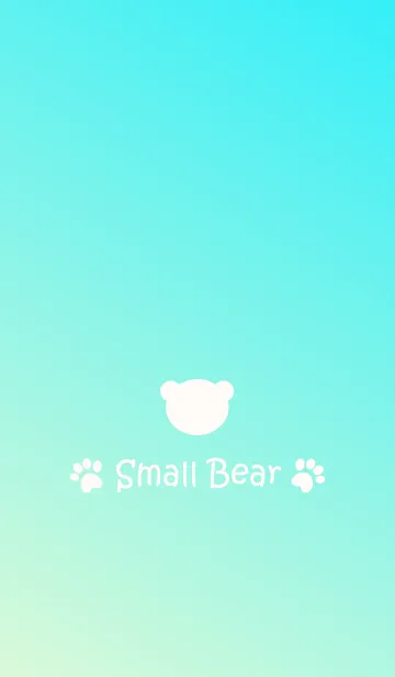 [LINE着せ替え] Small Bear *BLUE GRADATION 3*の画像1