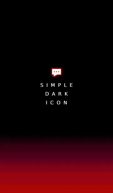 [LINE着せ替え] シンプル ダーク アイコン 156の画像1