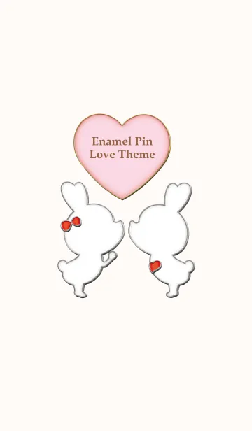 [LINE着せ替え] Enamel Pin LOVE Pair 64の画像1