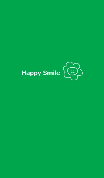 [LINE着せ替え] Happy_Smile (green)の画像1