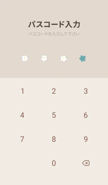 [LINE着せ替え] Floret Pattern - VSC 03-04 ブルーの画像4