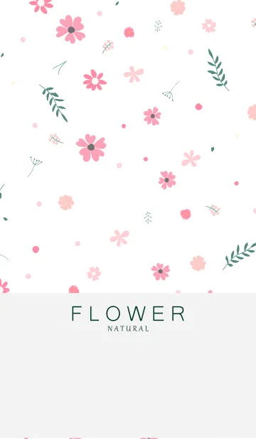 [LINE着せ替え] FLOWER WHITE -NATURAL- 17の画像1