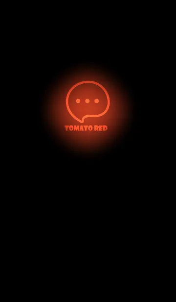 [LINE着せ替え] Tomato Red Neon Theme V4 (JP)の画像1