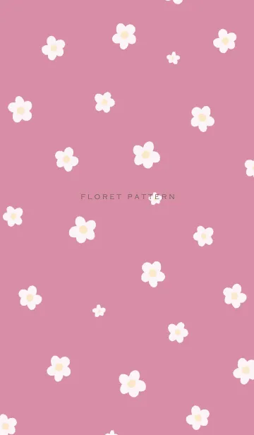 [LINE着せ替え] Floret Pattern - VSC 03-06 Pinkの画像1