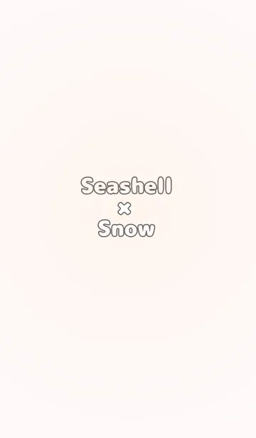 貝殻色●雪色.TKCの着せ替えメイン画像