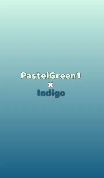 [LINE着せ替え] パステルグリーン1★藍色.TKCの画像1