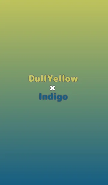 [LINE着せ替え] くすみイエロー★藍色.TKCの画像1