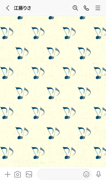 [LINE着せ替え] Clef dot プルシアンブルーの画像2