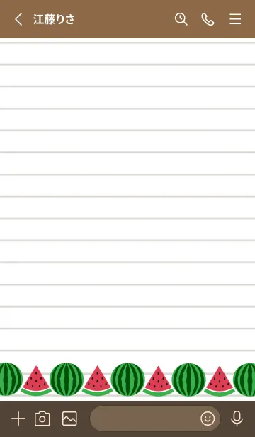 [LINE着せ替え] スイカのノートの着せかえ/くすみレッドの画像2