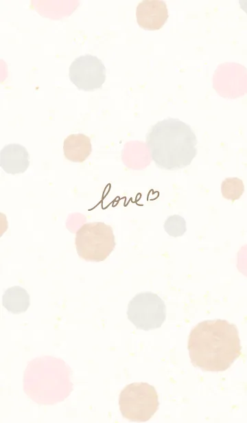 [LINE着せ替え] 水彩 丸 くすみカラー26の画像1