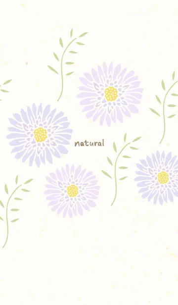 [LINE着せ替え] 大人カラーの花と葉13の画像1