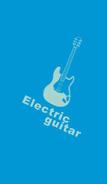 [LINE着せ替え] ELECTRIC GUITAR CLR ペールヨットブルーの画像1