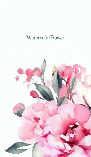 [LINE着せ替え] Watercolor Flower-hisatoto-4の画像1