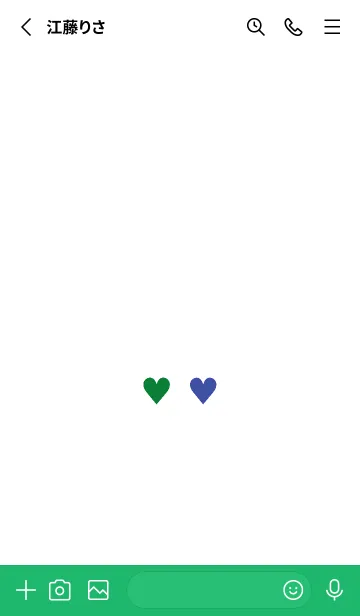 [LINE着せ替え] two color mini heart 287の画像2