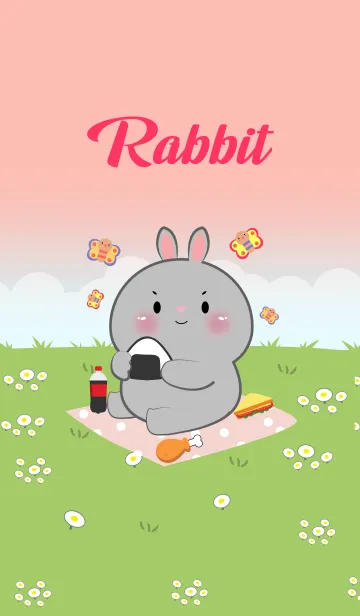 [LINE着せ替え] Rabbit Love Picnic Theme (JP)の画像1