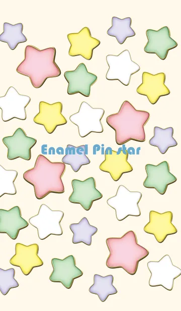 [LINE着せ替え] Enamel Pin Candy Star 89の画像1