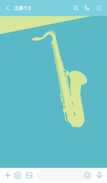 [LINE着せ替え] Saxophone CLR 新橋色の画像2